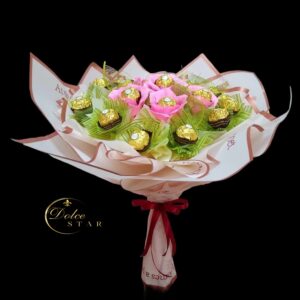БУКЕТ ОТ БОНБОНИ „СУЗАНА“ С ФЕРЕРО РОШЕ